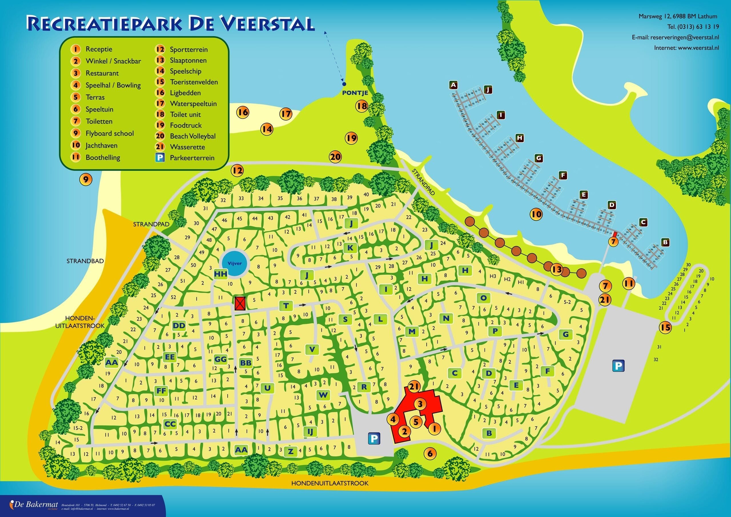 Plattegrond de Veerstal