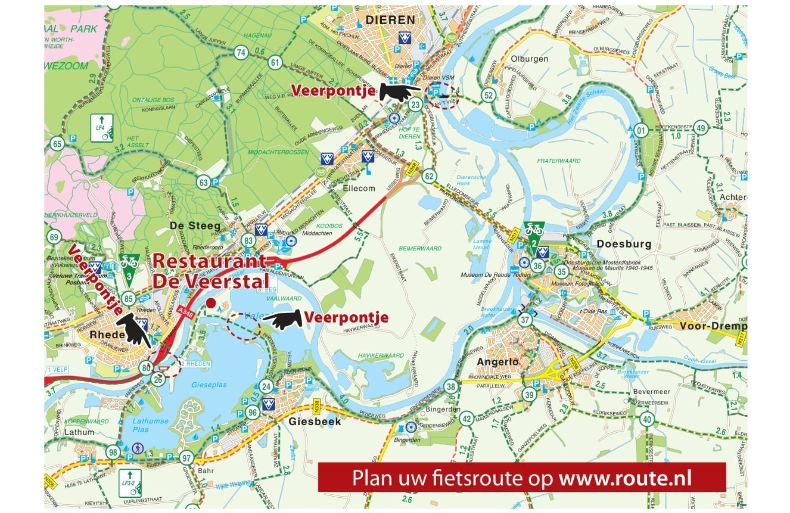 Veerpontjes Gelderland