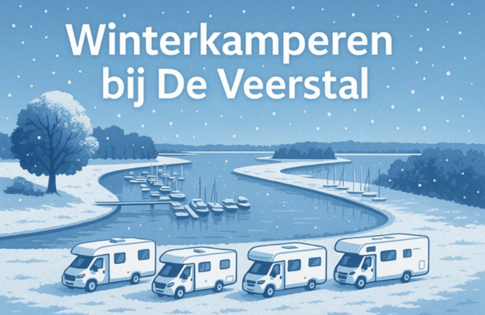 Winterkamperen bij de veerstal